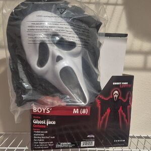 Ghost Face Boys' Halloween Costume - Black and White
